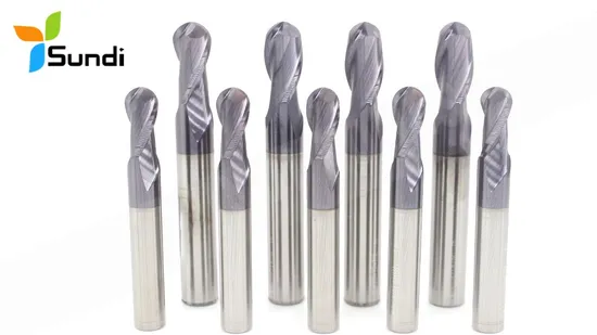 Bfl Solid Carbide Inch Size Tapered Ball Nose End Mill for Wood
