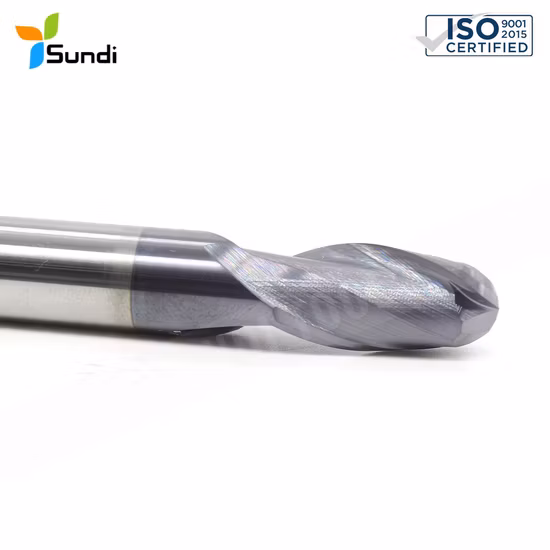 Bfl Solid Carbide Inch Size Tapered Ball Nose End Mill for Wood