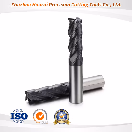 China Manufacturer Solid Carbide Square Flat Ball Nose Corner Radius for Aluminum End Mill