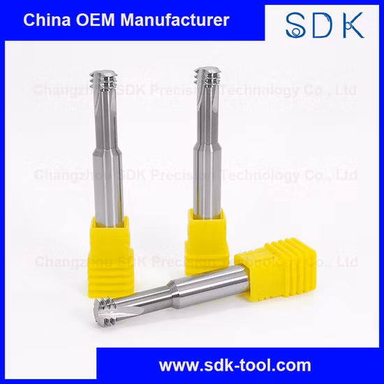 Gw Carbide Cutting Tool-HRC63 Tungsten Carbide Flat End Mill for Finishing Processing