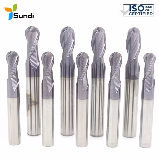 Bfl Solid Carbide Inch Size Tapered Ball Nose End Mill for Wood